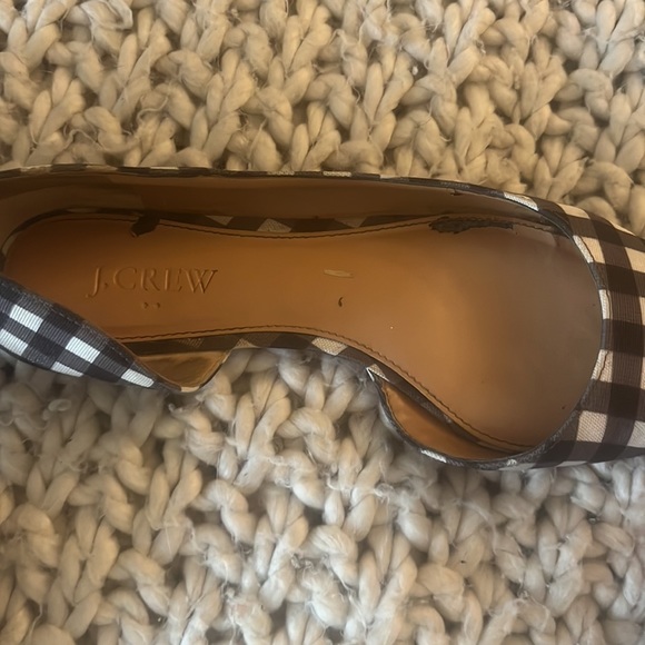 Black and white plaid J crew flats - Picture 2 of 5